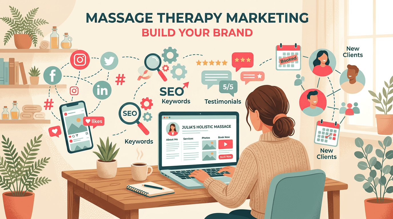 The Independent Massage Therapist Marketing Guide UK — How to Get More Clients in 2026